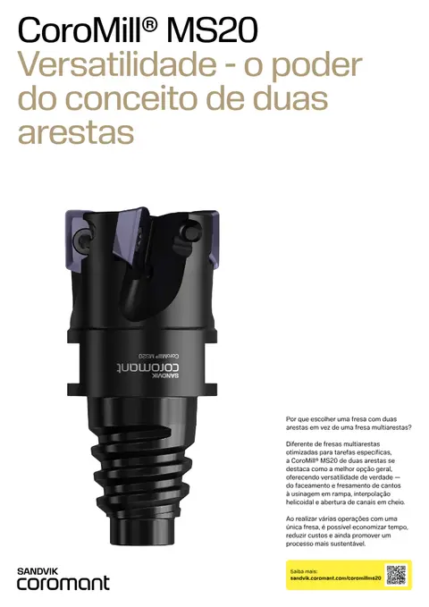 Capa: CoroMill MS20 — anúncio 2