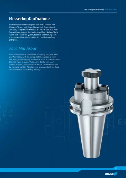 Capa: Suporte para fresa de facear (face mill)