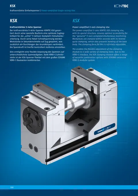 Capa: KONTEC KSX — morsa autocentrante