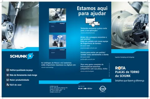 Capa: ROTA — placas de torno (visão geral)